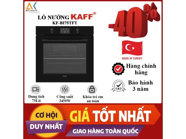 LÒ NƯỚNG KAFF KF-BI75TFT - Made in Malaysia 